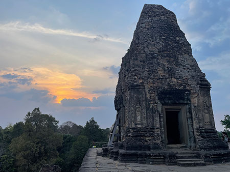 のんびりと夕景